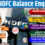 HDFC Balance Enquiry