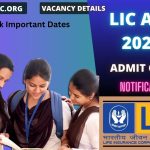 LIC AAO 2023 Syllabus Exam Notification Recruitment