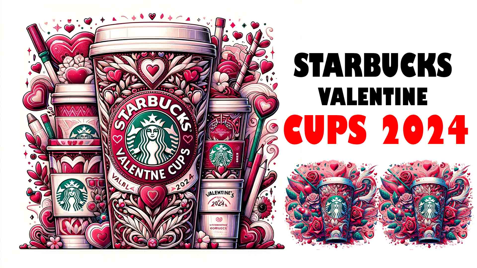 Starbucks Valentines Cups 2024 The Merchandise Has Arrived Prepare